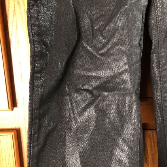 REVICE Foldover Shimmer Moto Straight Jeans - 32 - Picture 6 of 14